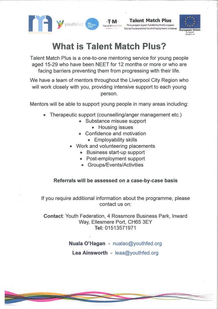 Talent Match for young people aged 1529 Wirral Methodist Housing
